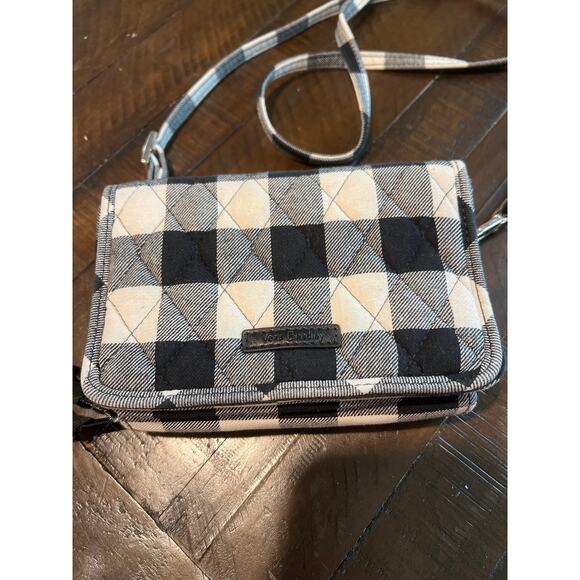 Vera Bradley pearl & black 3 in 1 crossbody bag - Picture 2 of 4